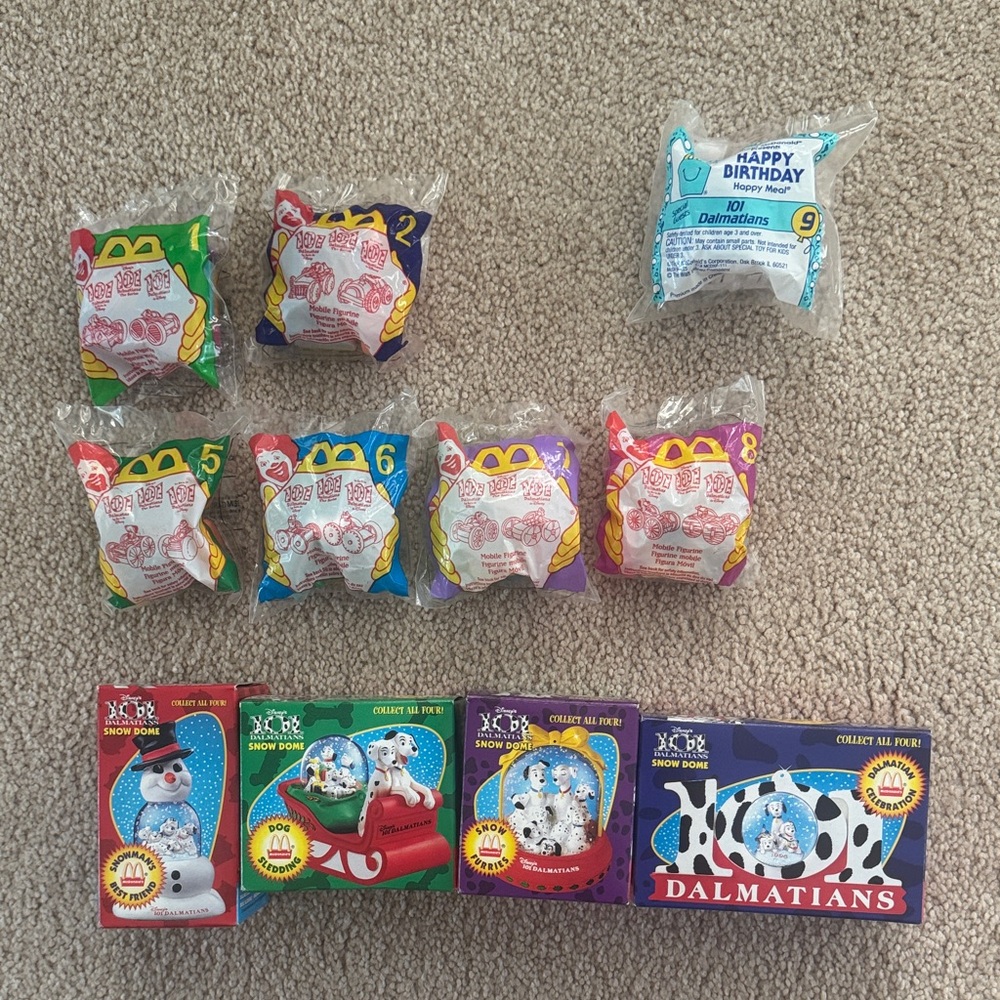 101 Dalmatians McDonald’s Happy Meal Full Set – New in Package